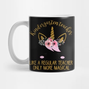 Kindergarten Teacher Cute Unicorn Gift T-Shirt Mug